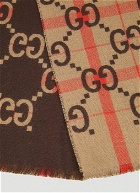 GG Check Scarf in Beige