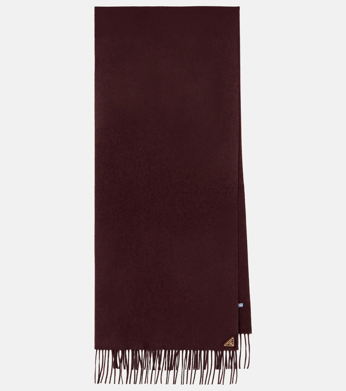 Prada Fringed silk and cashmere scarf