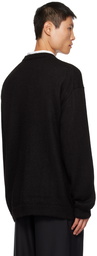 ATON Black Crewneck Sweater