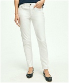 Brooks Brothers Women's Stretch Cotton Jeans | White