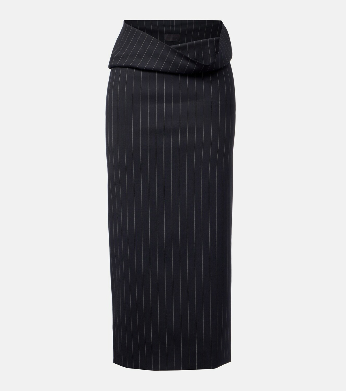 Mugler Pinstripe wool pencil skirt