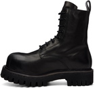 A DICIANNOVEVENTITRE Black Horse Octa Combat Boots