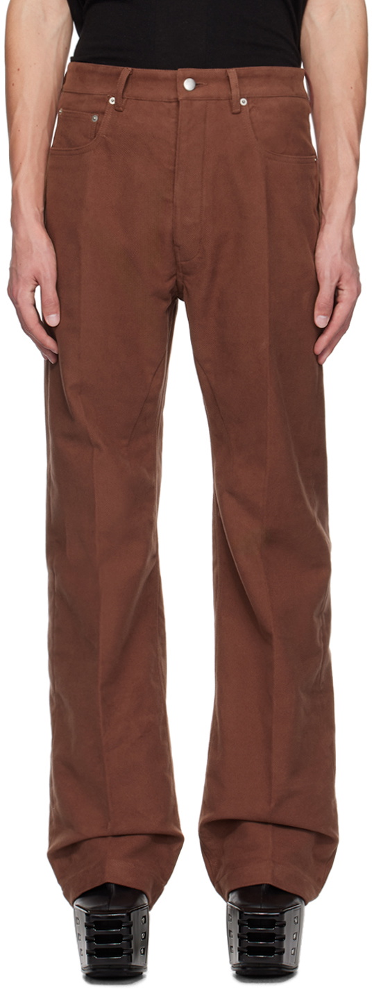 Rick Owens Brown Porterville Geth Jeans Rick Owens