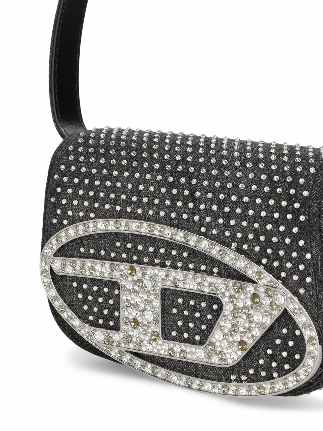 DIESEL - 1dr Denim Crystals Shoulder Bag Diesel