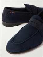 Paul Smith - Livino Shearling-Lined Suede Loafers - Blue