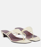 The Row Leather thong sandals