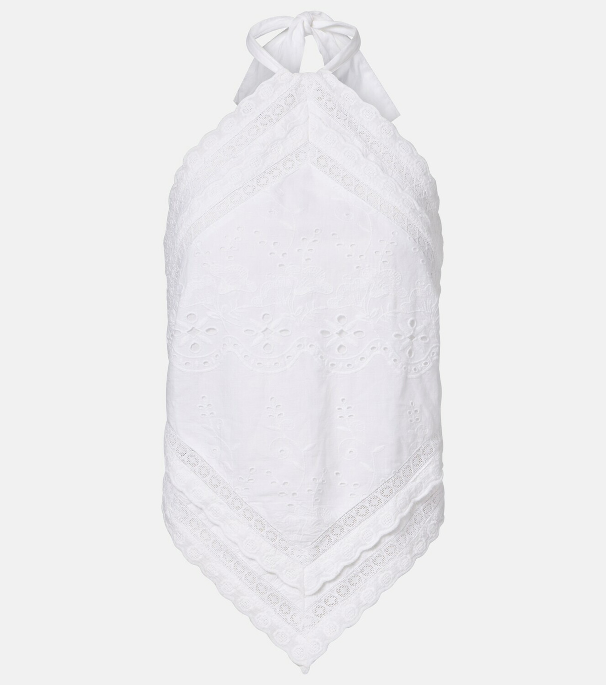 Melissa Odabash Felicity embroidered cotton top