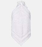 Melissa Odabash Felicity embroidered cotton top