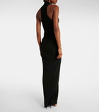 Alaïa Halterneck draped gown