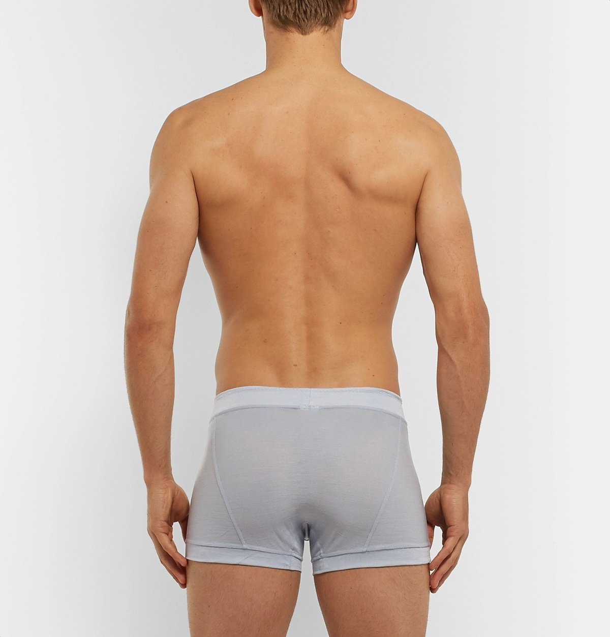Secondskin - Silk-Jersey Boxer Briefs - Gray