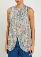 Etro Patterned-jacquard Cotton-blend Gilet No Colour