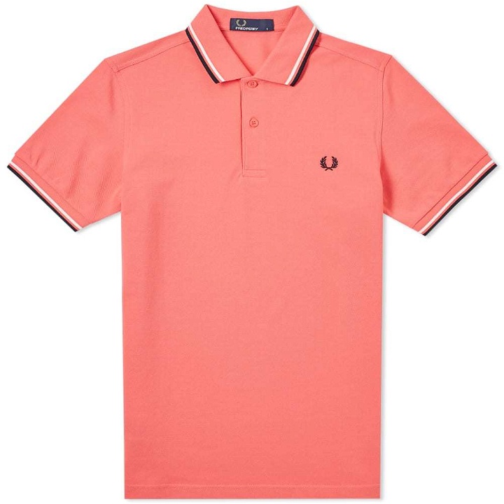 Photo: Fred Perry Twin Tipped Polo Pink