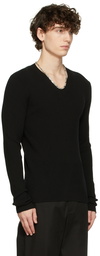 Bottega Veneta Black V-Neck Sweater