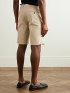 Loro Piana - Jarno Straight-Leg Stretch-Cotton Bermuda Shorts - Neutrals