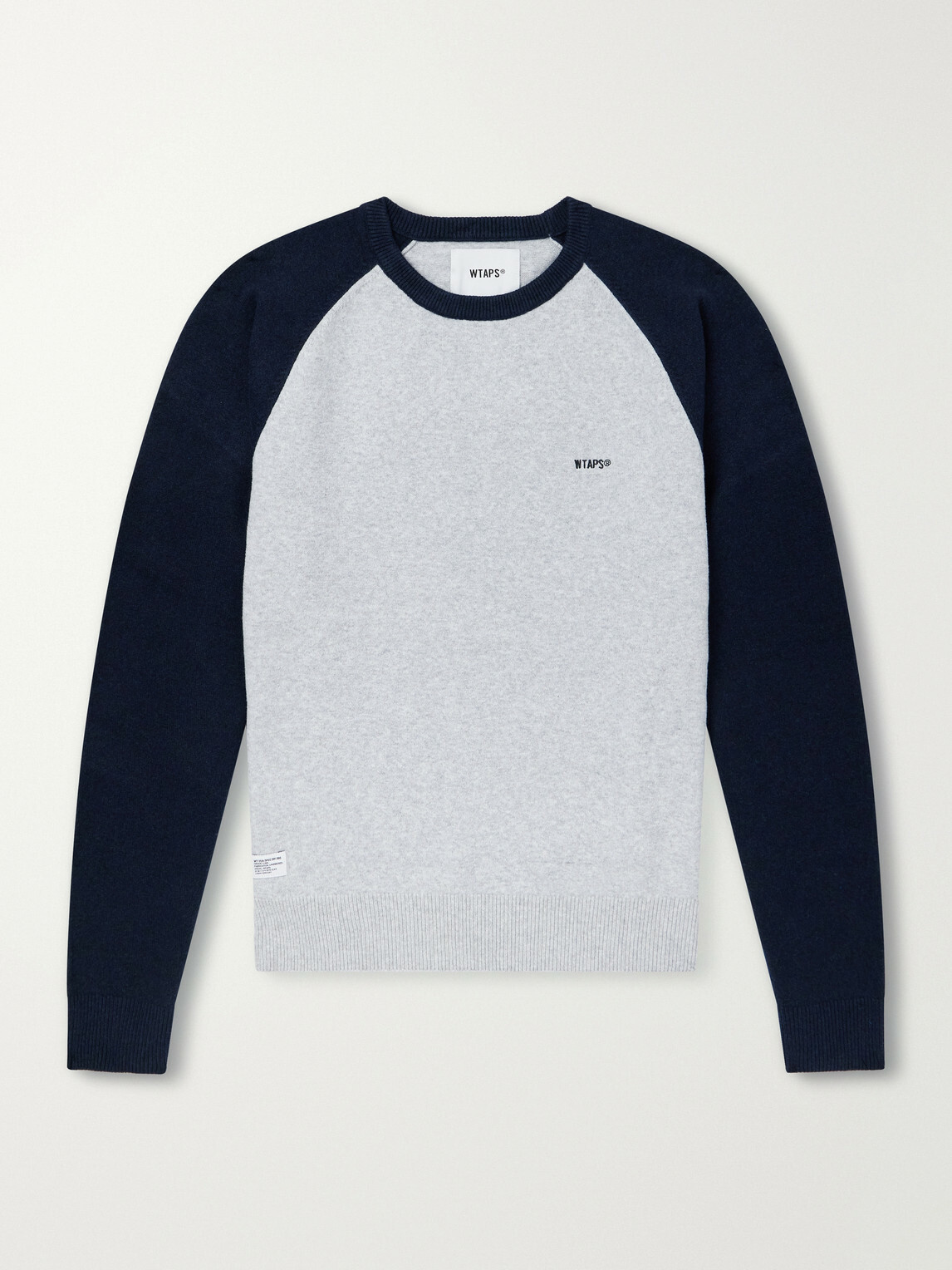WTAPS - Ian Logo-Embroidered Cotton-Blend Sweater - Gray