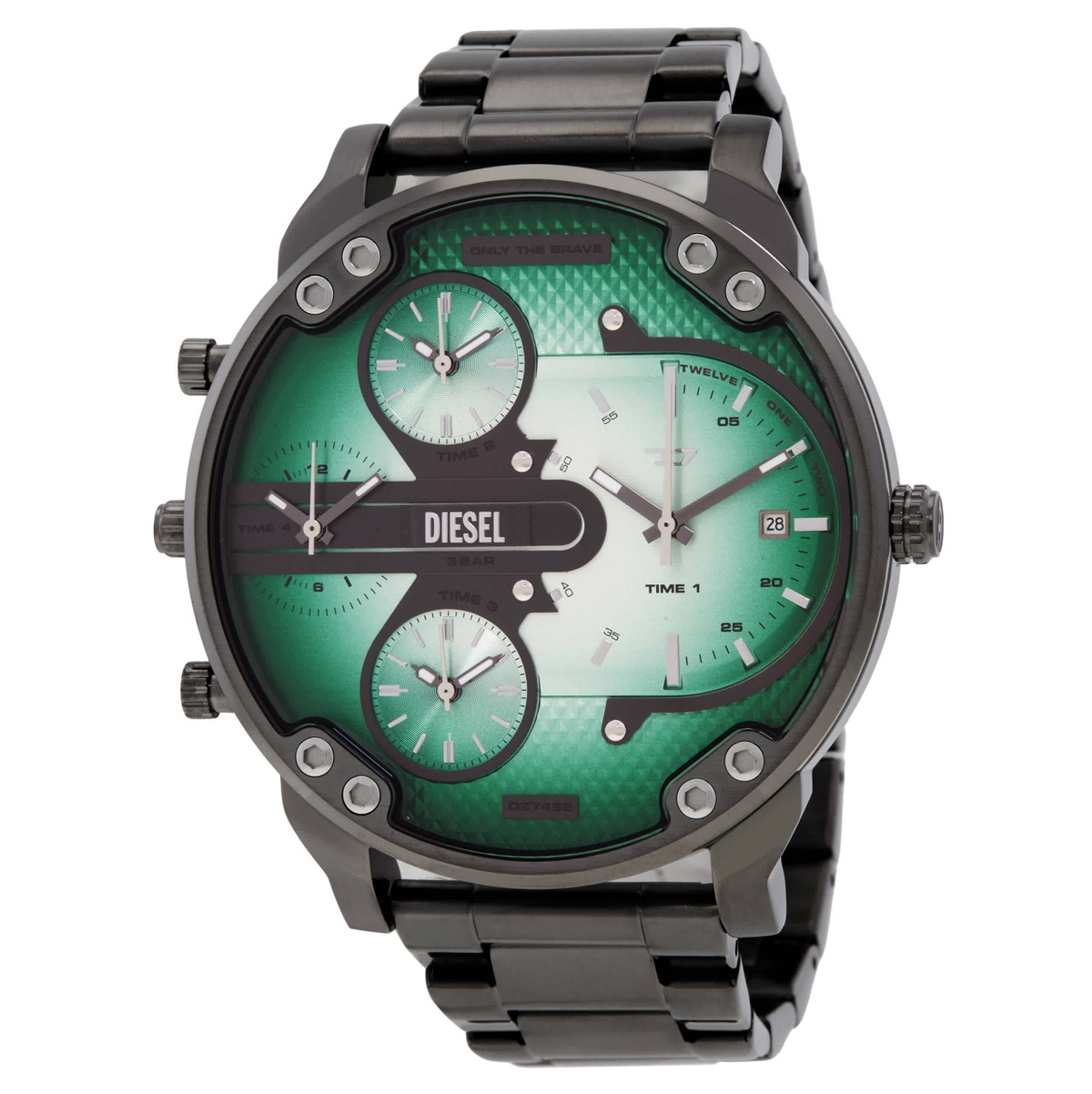 Diesel Mr. Daddy Slim Multi-Movement Quartz Green Dial Mens Watch DZ7488