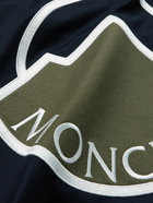 Moncler - Logo-Appliquéd Cotton-Jersey T-Shirt - Blue