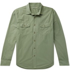 Alex Mill - Garment-Dyed Cotton-Poplin Overshirt - Green