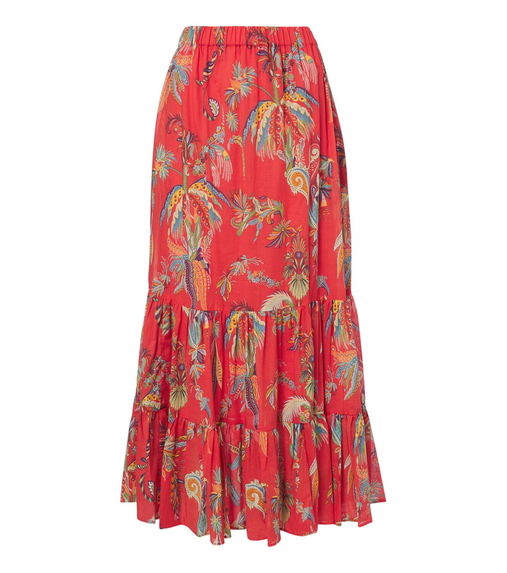 Photo: Etro Printed cotton maxi skirt