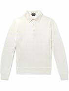 TOM FORD - Cashmere and Silk-Blend Polo Shirt - Neutrals