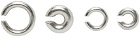 Jil Sander Silver Chain Composition Ear Cuff Set