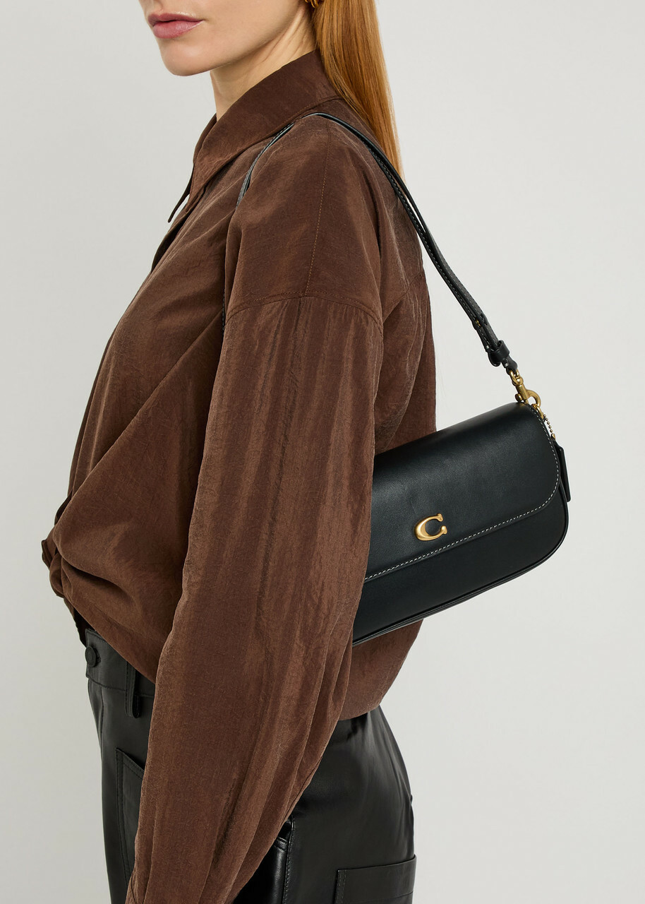 Coach Brook Leather Shoulder bag - Black - One Size