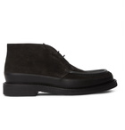 Mr P. - Jacques Leather-Trimmed Suede Desert Boots - Black