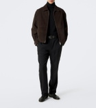 Arma Maddox suede blouson jacket