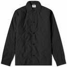 A Kind of Guise Men's Sterling Quilted Shirt Jacket in Frosted Charcoal