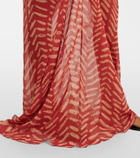 Johanna Ortiz Printed georgette maxi dress
