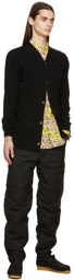 Comme des Garçons Shirt Black Knit Lambswool Cardigan