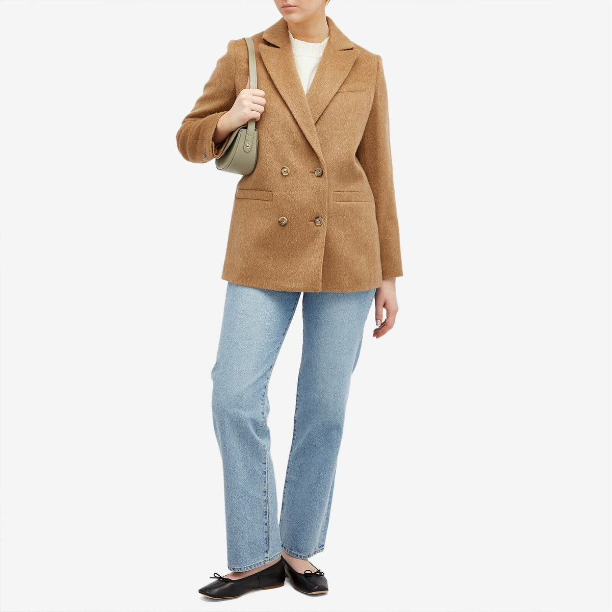 A.P.C. Women's A.P.C Lucia Blazer in Cab Camel A.P.C.