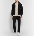 TOM FORD - Shearling and Leather-Trimmed Cotton and Cashmere-Blend Jacket - Black