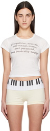 Praying White 'Compulsive' Baby T-Shirt