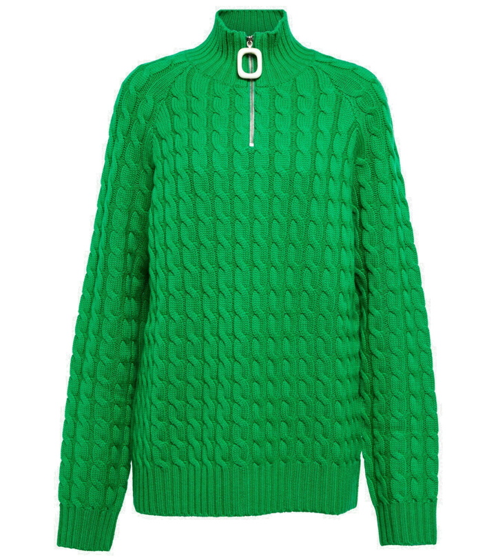 Photo: JW Anderson - Cable-knit virgin wool sweater