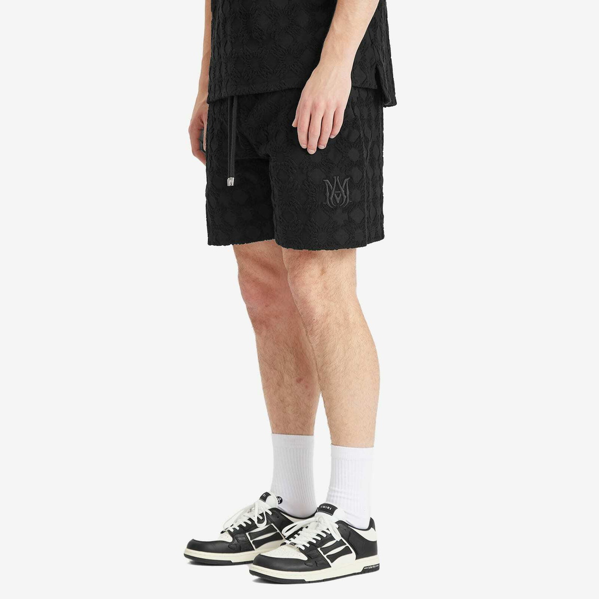 AMIRI Men's MA Quad Toweling Shorts in Black