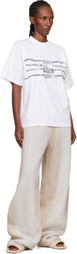 Alexander Wang White Oversized Graphic T-shirt