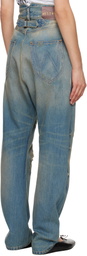 Vivienne Westwood Blue Buckle Back Jeans