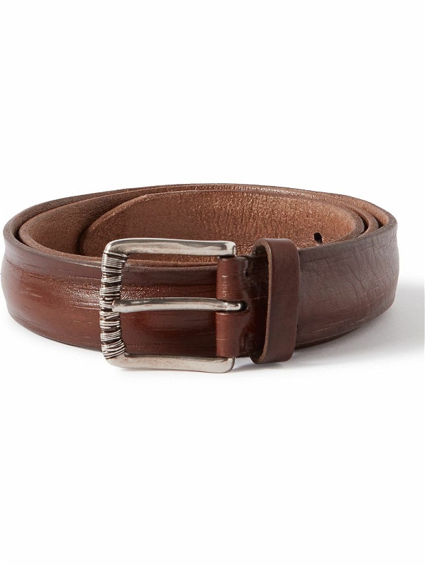 Photo: Brunello Cucinelli - 3cm Leather Belt - Brown