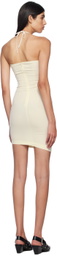 J KOO Off-White CutOut Midi Dress