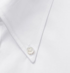 Thom Sweeney - White Slim-Fit Button-Down Collar Cotton-Poplin Shirt - White