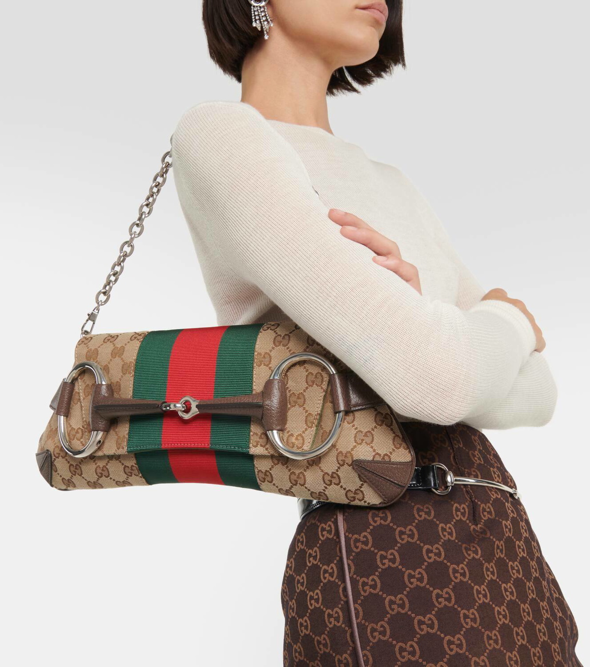 Gucci Gucci Horsebit Chain Medium shoulder bag Gucci