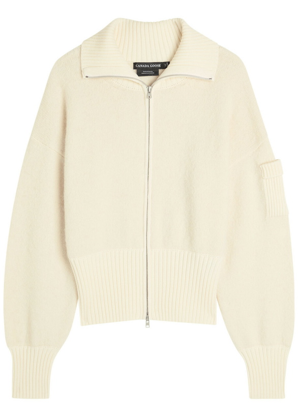 Photo: Canada Goose Sauble Alpaca-blend Cardigan Cream
