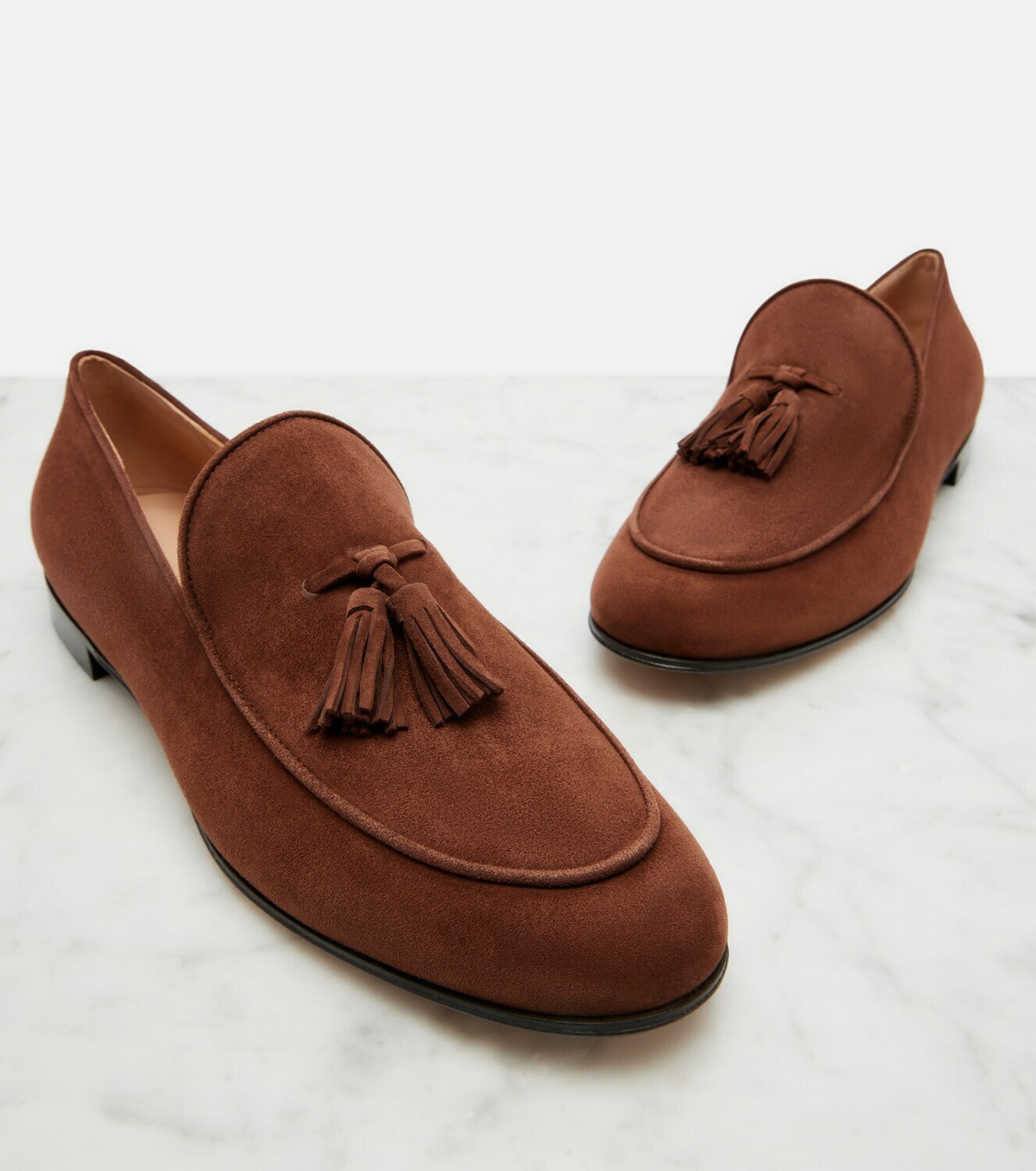 Gianvito Rossi Tasseled suede loafers