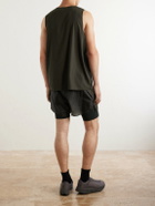 On - Post Archive Faction Zero 2-in-1 Stretch-Jersey and Mesh Running Shorts - Black