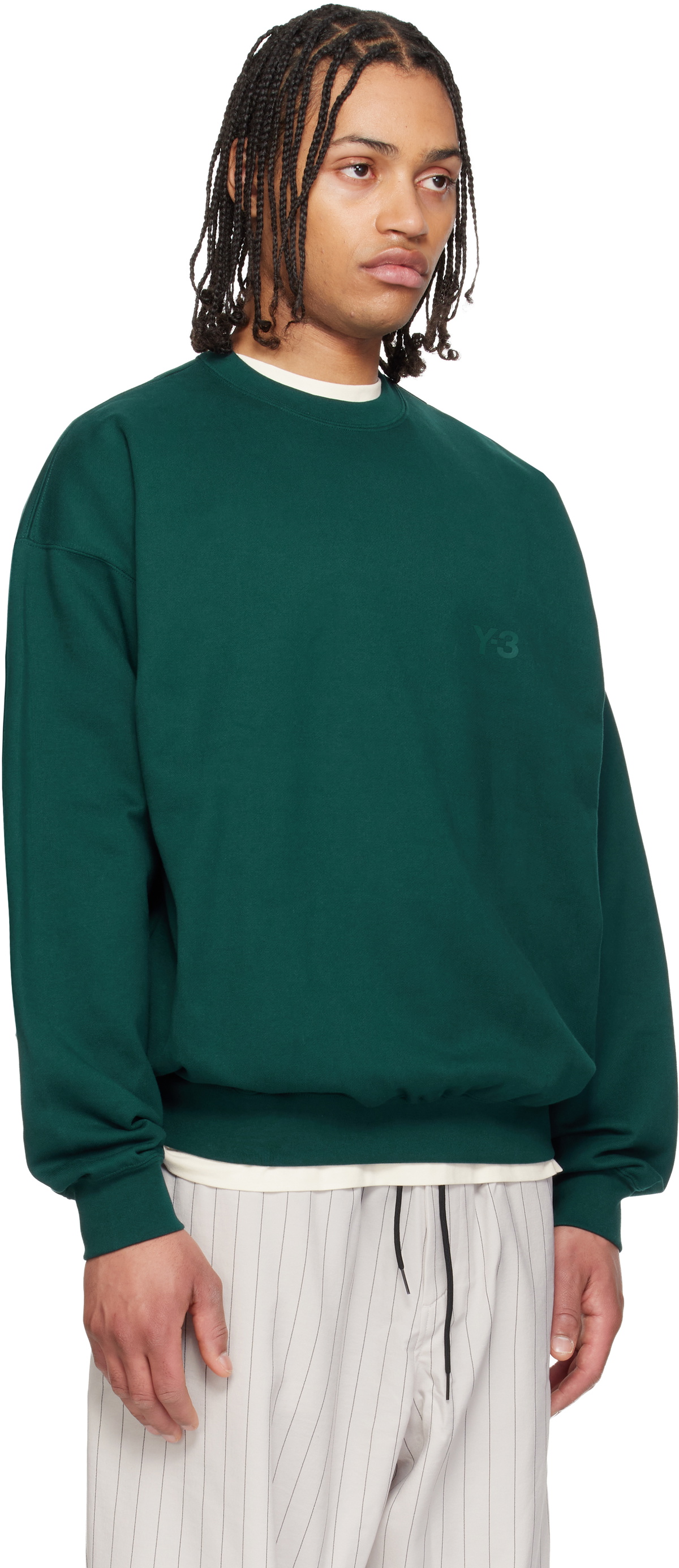 Y-3 Green Crewneck Aurivy Sweatshirt