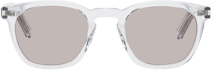 Photo: Saint Laurent Grey SL 28 Round Sunglasses