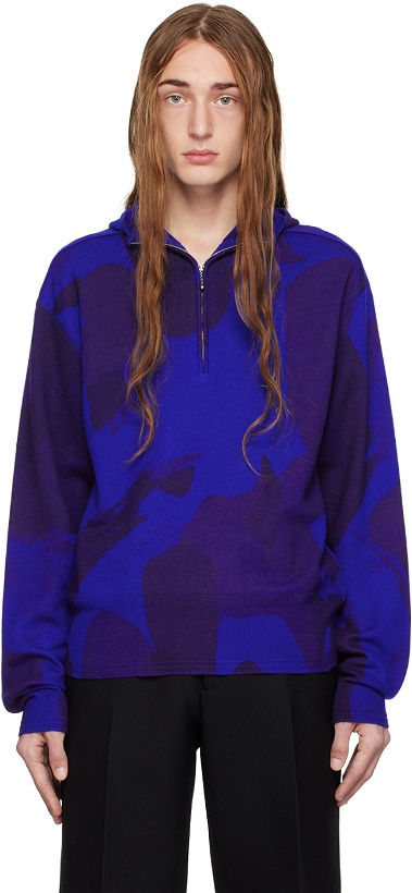 Photo: Burberry Blue Camouflage Hoodie