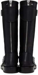 Ann Demeulemeester Black Balo High Biker Boots