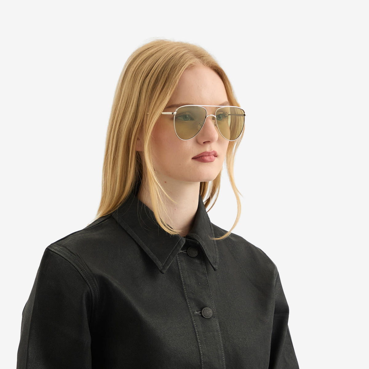 Le Specs The Duke Sunglasses in Silver/Sage Mono 